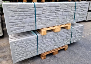 betonkerítés rakott kő